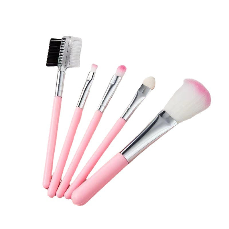 Wholesale 5 Pcs Soft Bristle Portable Makeup Brush Set