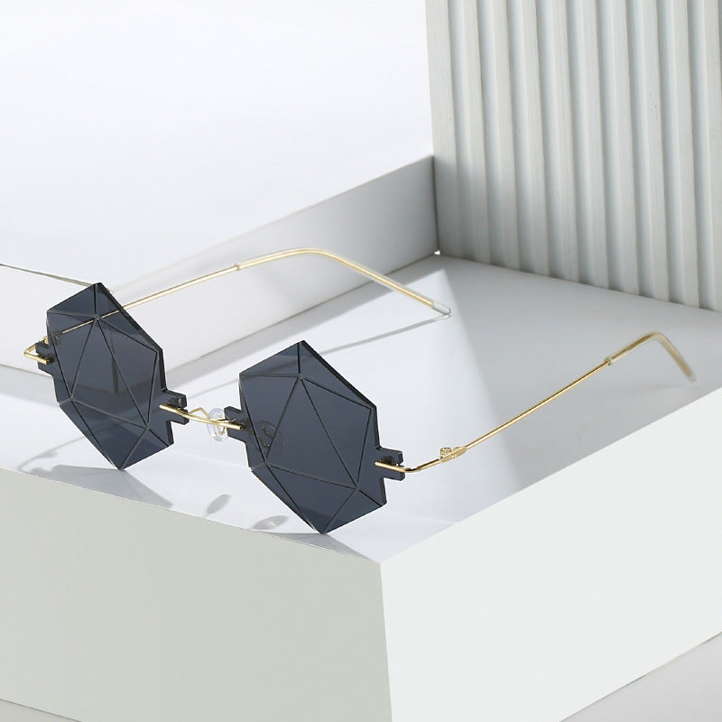 Wholesale Frameless Fashion Hip Hop Sunglasses