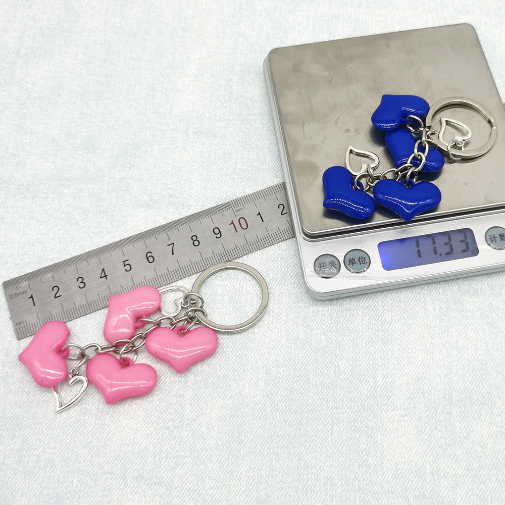 Wholesale Acrylic Heart-shaped Keychain Small Pendant Gifts