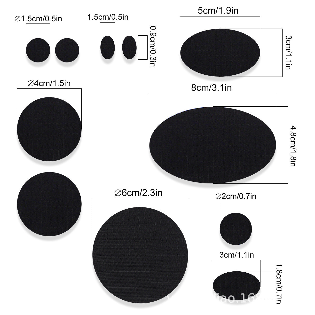 Wholesale Sapphire Blue Nylon Self Adhesive Repair Patches 11 Pack No Sew Waterproof Fabric For Coats Raincoats Tents Down ets Everyday Home Travel Gift