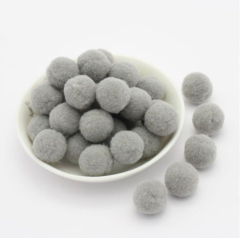 Wholesale 8mm diy handmade materials headdress accessories high elastic wool ball colorful wool ball no hole