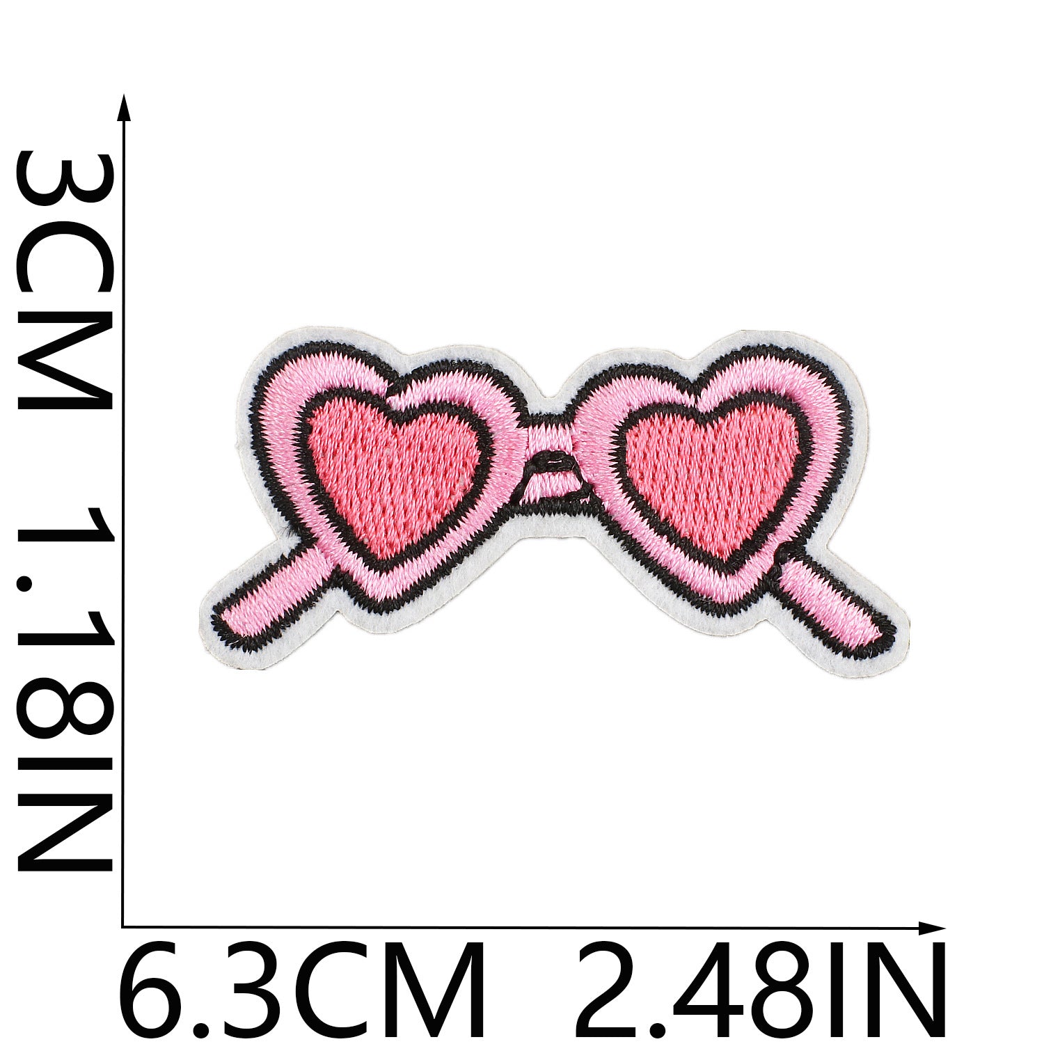 Wholesale Girl's Pink Decorative Embroidered Cloth Sticker