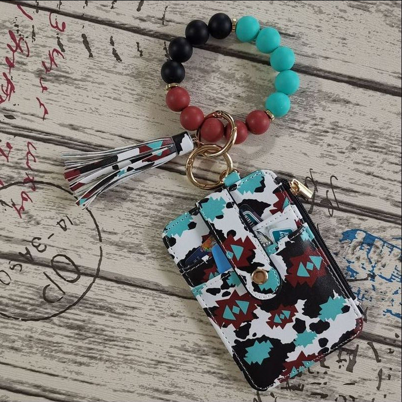 Wholesale Silicone leather wallet  Keychains