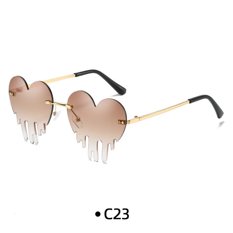 Wholesale 028 New Fashion Personalized Sunglasses Colorful Ocean Lens Sunglasses for Men and Women