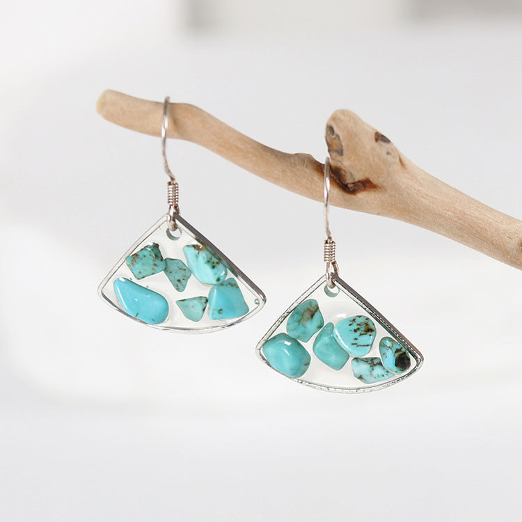 Wholesale 10pcs Creative New Style 925 Silver Turquoise Earrings