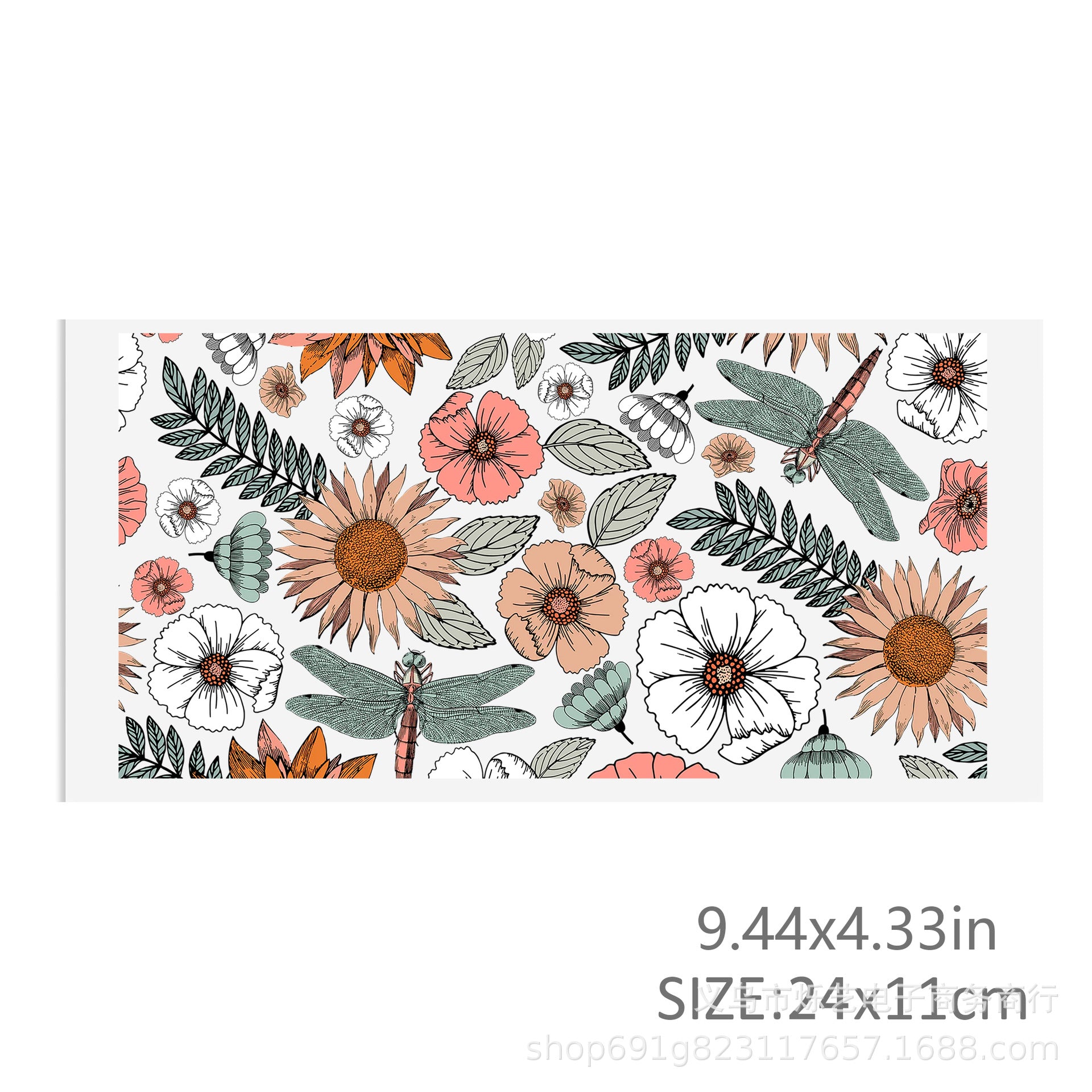 Wholesale Butterfly sunflower printing 16oz Cup UV DTF Wraps,