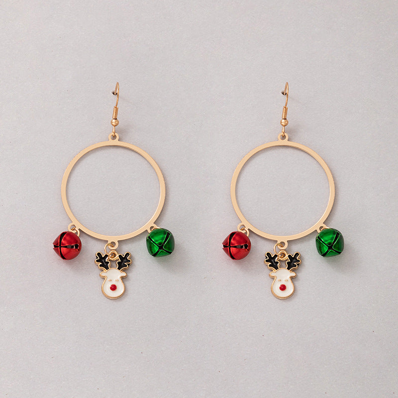 Wholesale Christmas Colorful Pearl Earrings