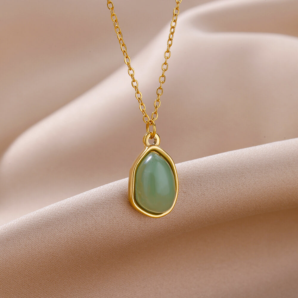Wholesale irregular geometric pendant necklace stainless steel gold pendant