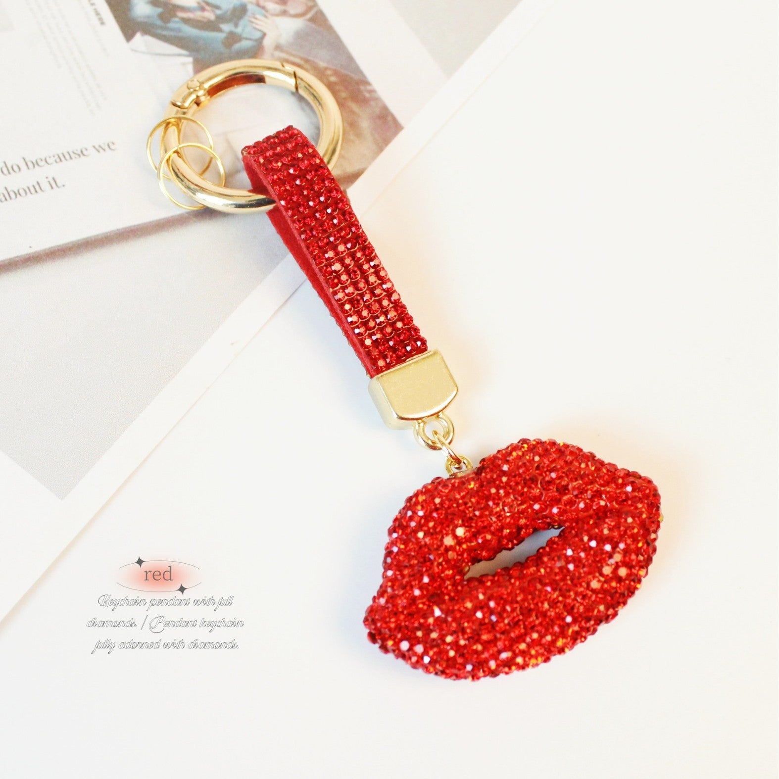 Wholesale Creative lips keychain