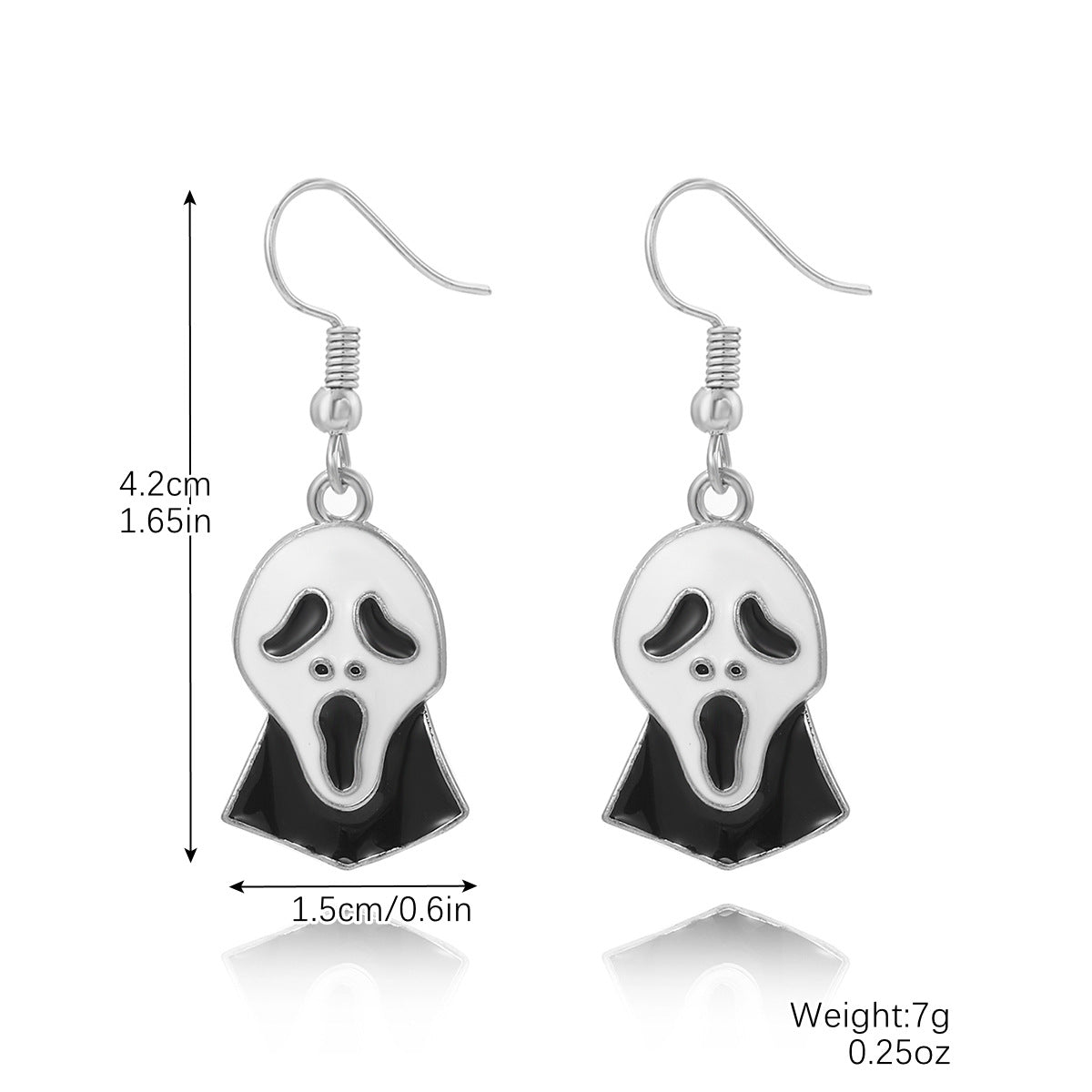 Wholesale Halloween Skull Bat Pumpkin Ghost Rice Bead Earrings