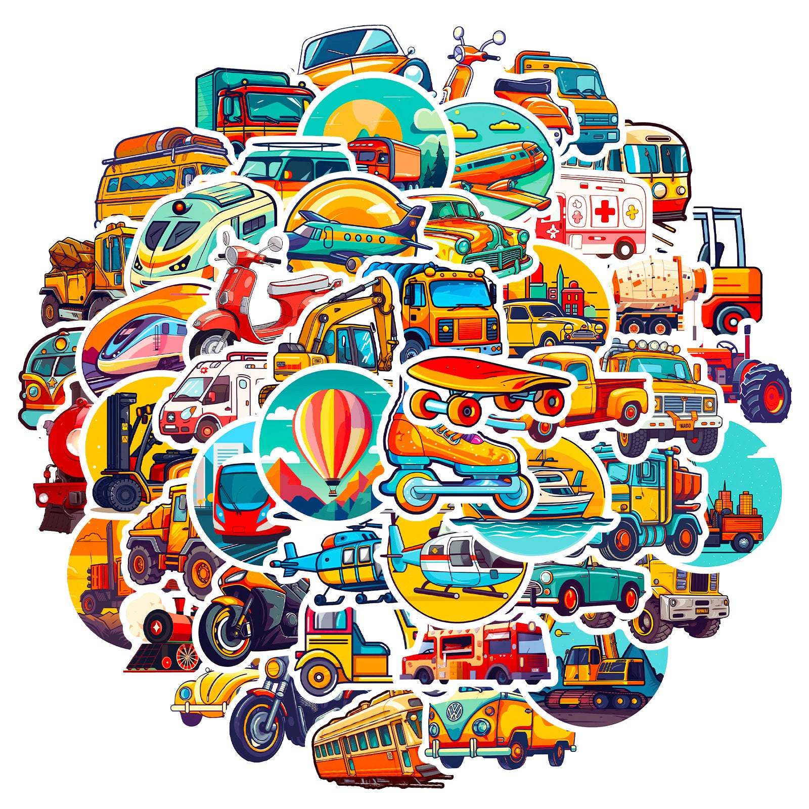 Wholesale 50pcs various styles of stickers personalized DIY decorative stickers unicorn waterproof stickers