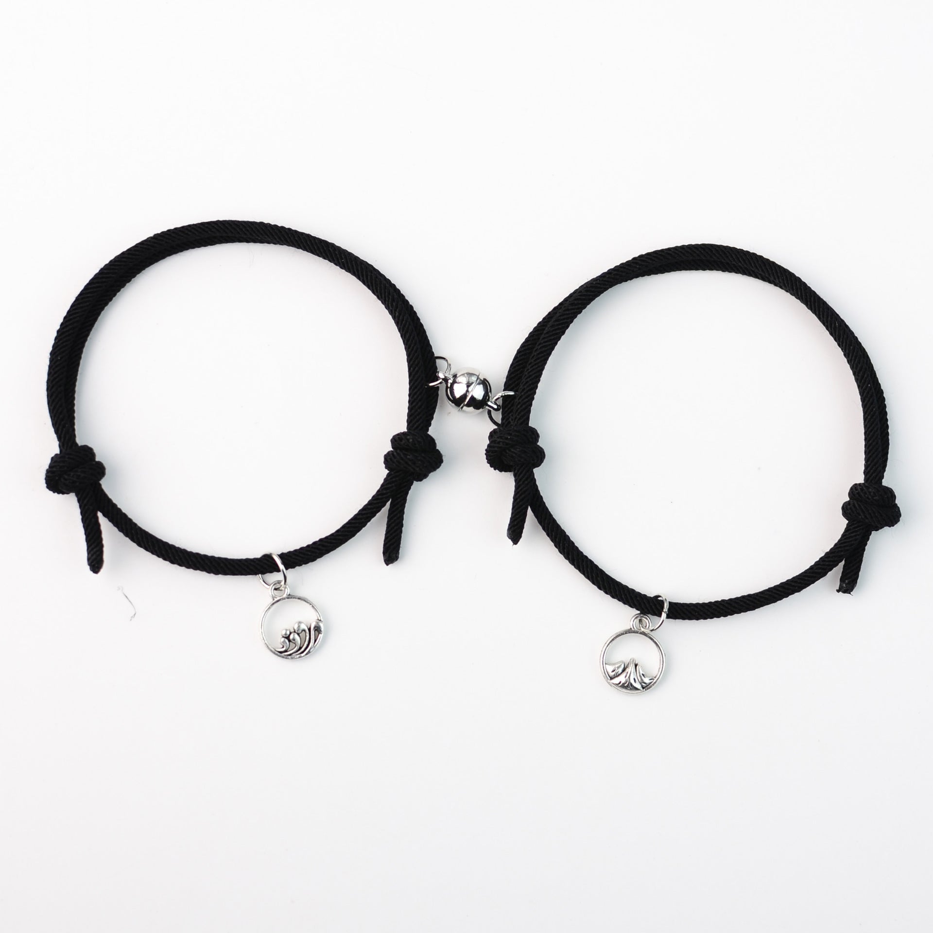 Wholesale  Magnetic Attraction Couple Pair Braided Cord Bracelets