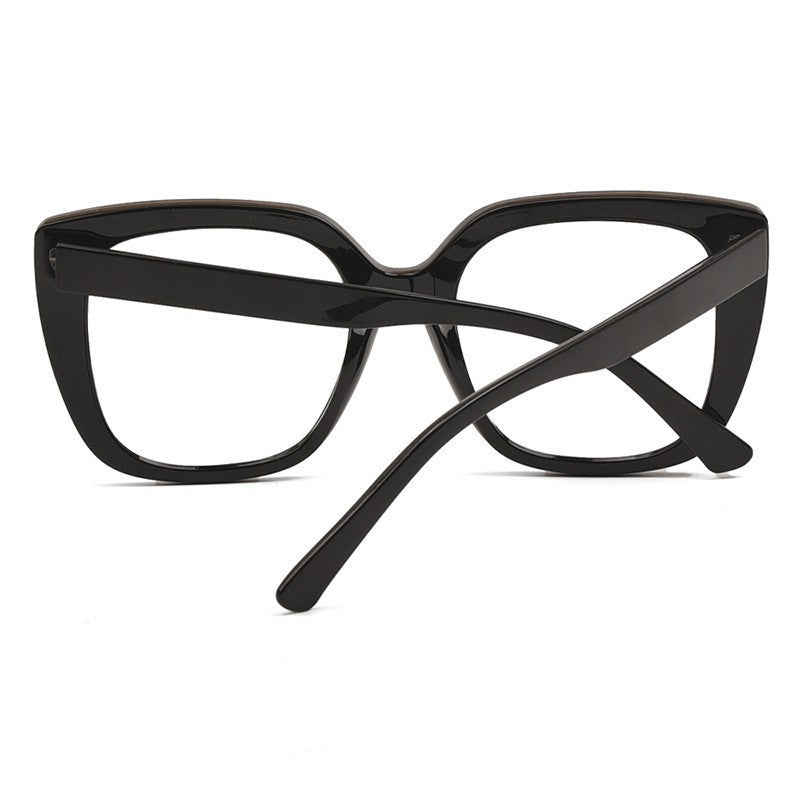 Wholesale Leopard print frame flat glasses anti-blue light glasses frame
