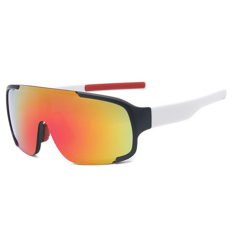 Wholesale Road cycling white mercury sunglasses fashion mountaineering running one-piece sunglasses anti-ultraviolet