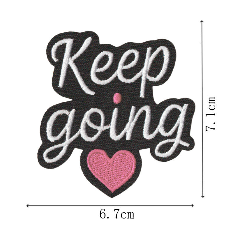 Wholesale Alphabet Women Empowerment Slogan Embroidered Patch