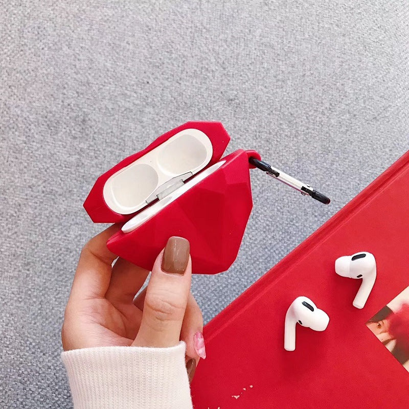 Wholesale PVC Red Heart AirPods Pro Case