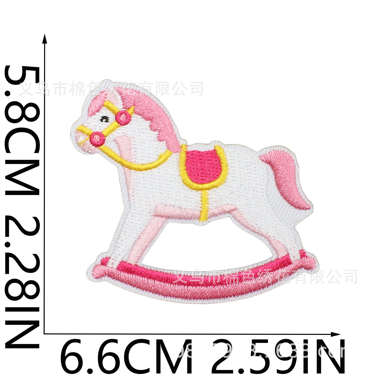 Wholesale Pink Santa Embroidered Iron On Patch Heart Candy Design Decorative Patch For Bags Clothing Holiday Craft Supply