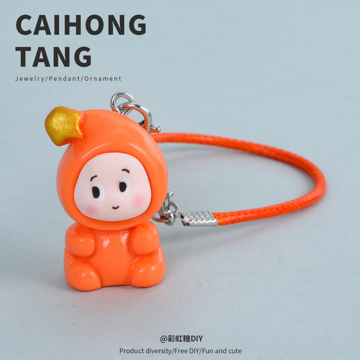 Wholesale Cutel doll resin doll accessories key chain pendant