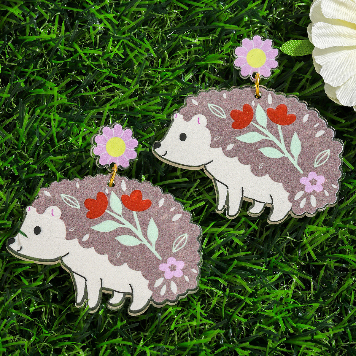 Wholesale Wholesale Cute Cartoon Hedgehog Earrings