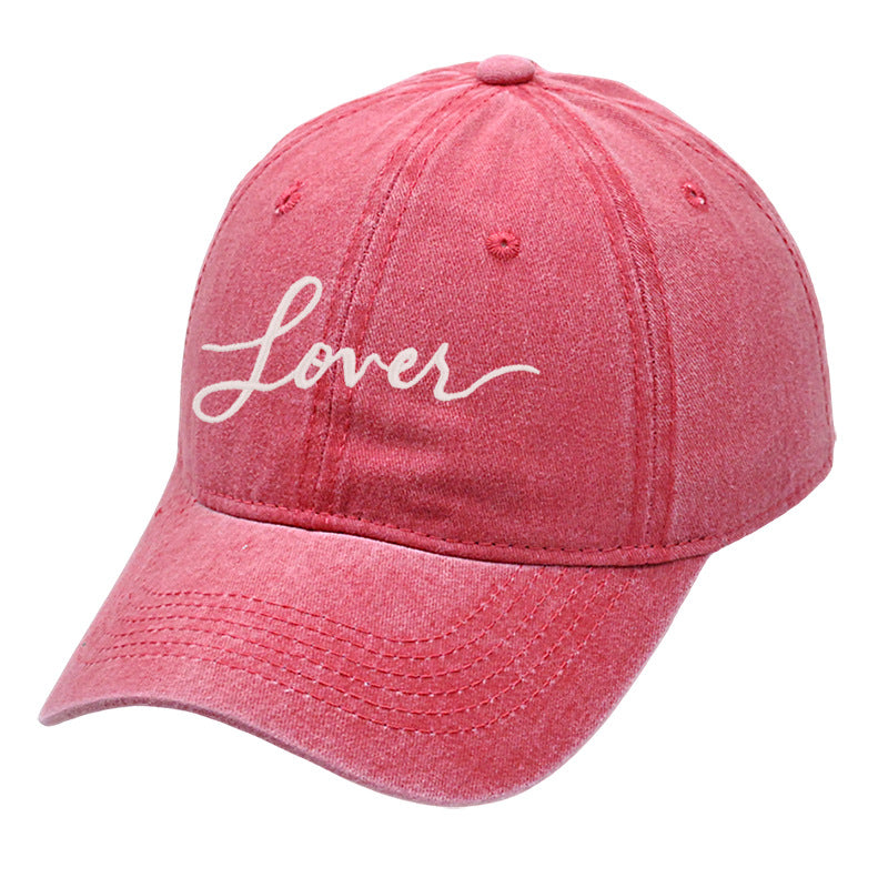 Wholesale Valentine's Day Lover Embroidered Cotton Baseball Hat