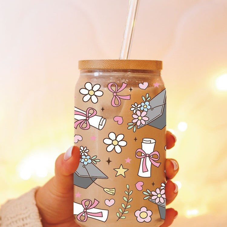 Wholesale Bow Graduation Season 16oz Cup UV DTF Wraps