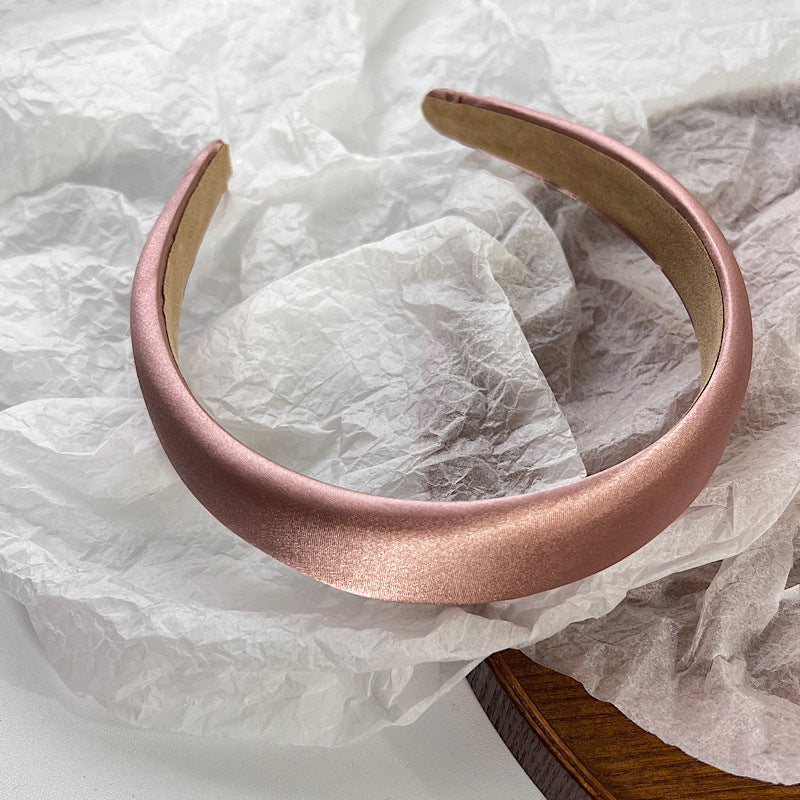 Wholesale Wide Edge Sponge Fabric Satin Three-dimensional Hair Bands