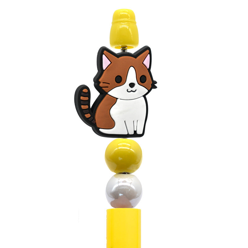 Wholesale Random  100pcs/pack  Cute Cartoon Cat PVC Beads