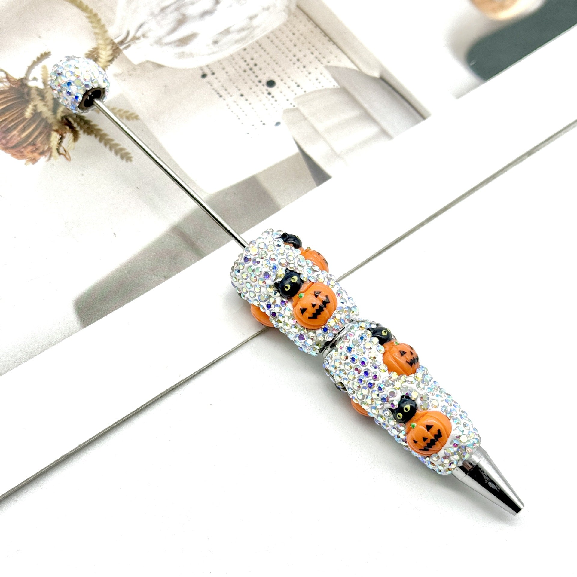 Wholesale DIY Full Diamond Beadable Pen Skull Pumpkin Ghost Dark