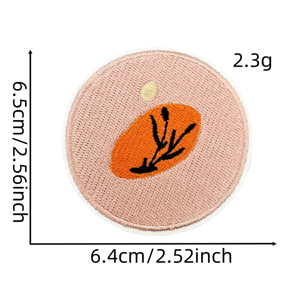 Wholesale Cute Bohemian Embroidered Patches Polyester Thread For Clothing Bags And Resale