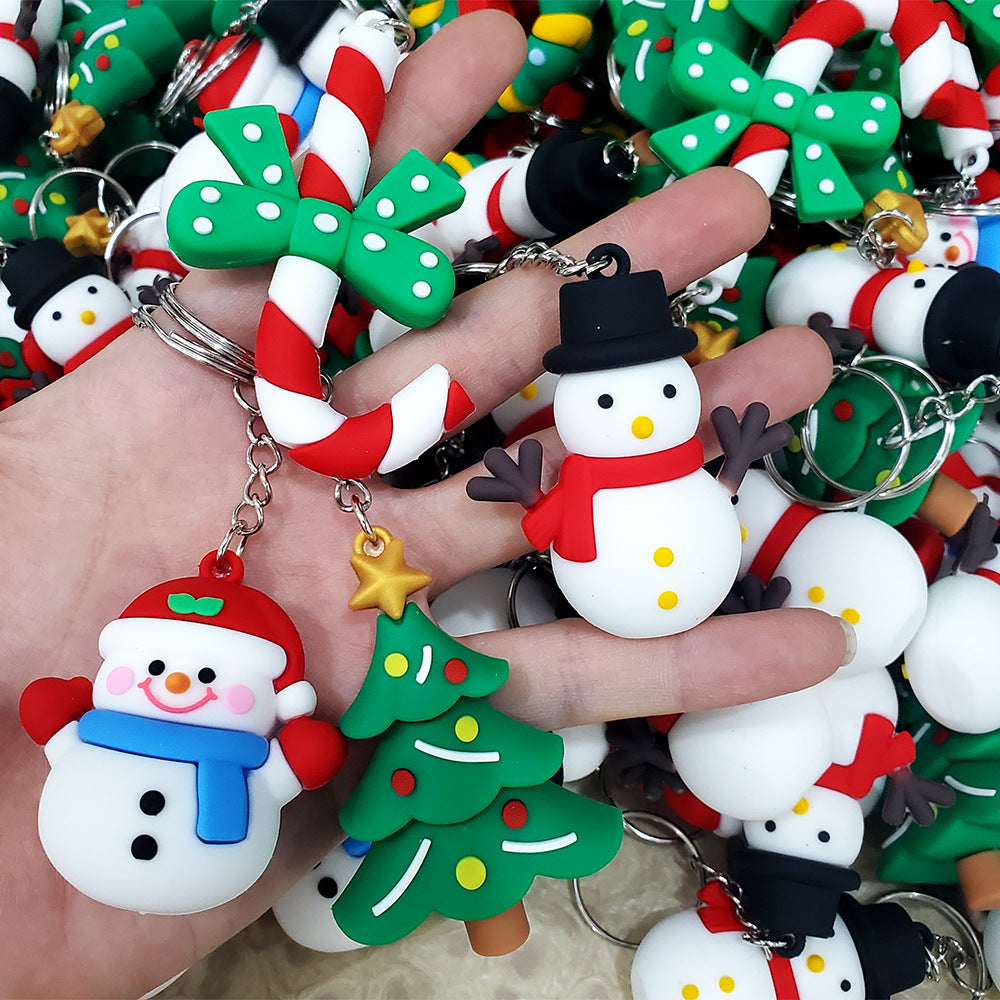 Wholesale Resin Christmas Doll Keychain Decorative Accessories Random