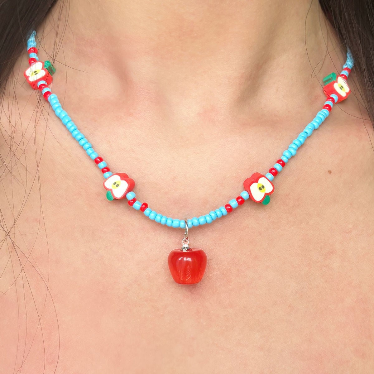 Wholesale Thorns and Aurora Key Rose Butterfly Cartoon Cat Necklace