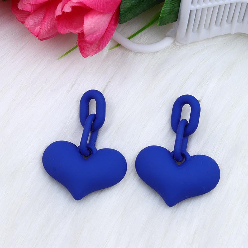 Wholesale Valentine's Day Love Spray Painted Acrylic Earrings