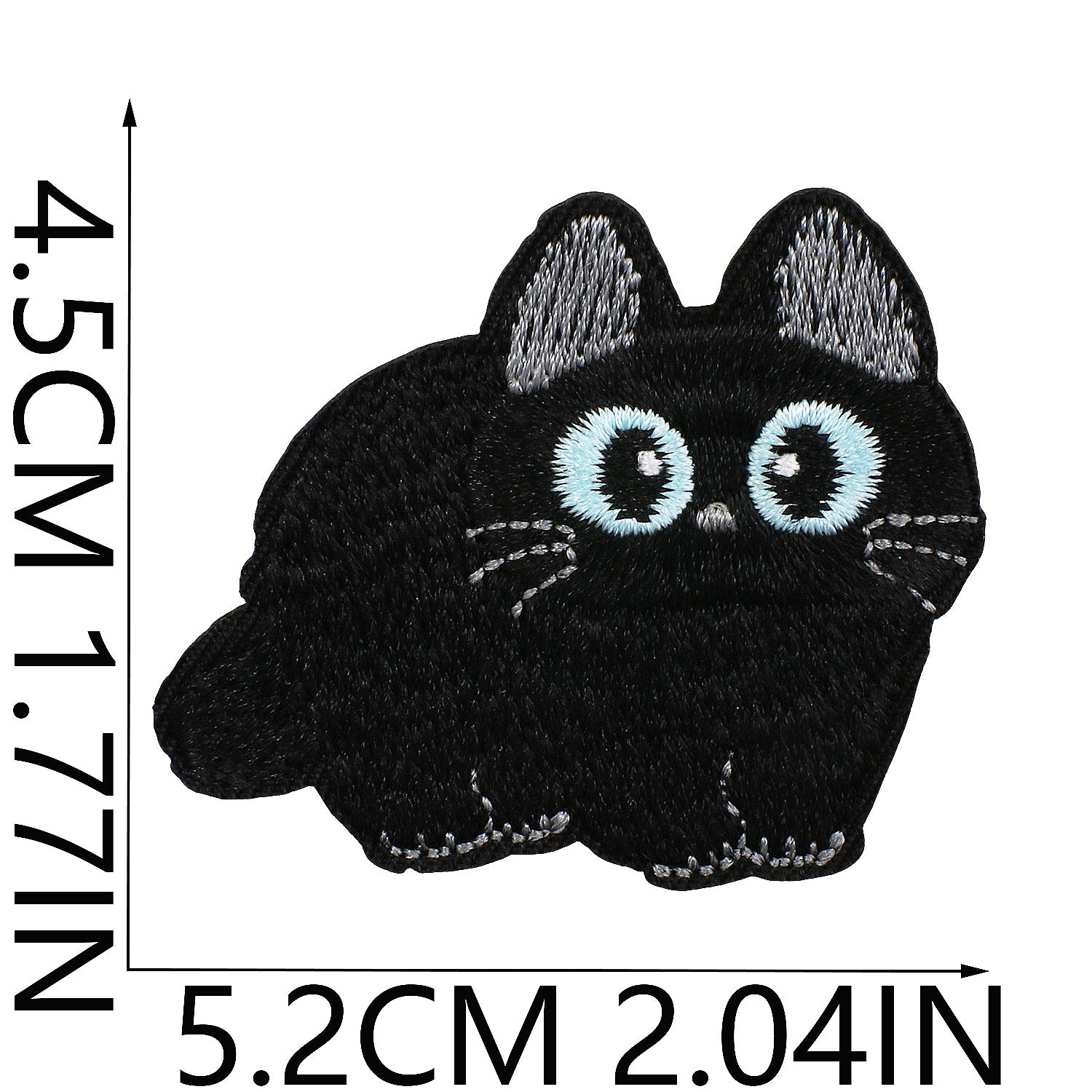 Wholesale Black Cat Series Embroidered Applique  DIY Patches