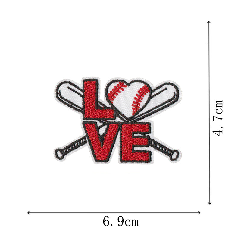 Wholesale Bow Cartoon Baseball DIY Patches