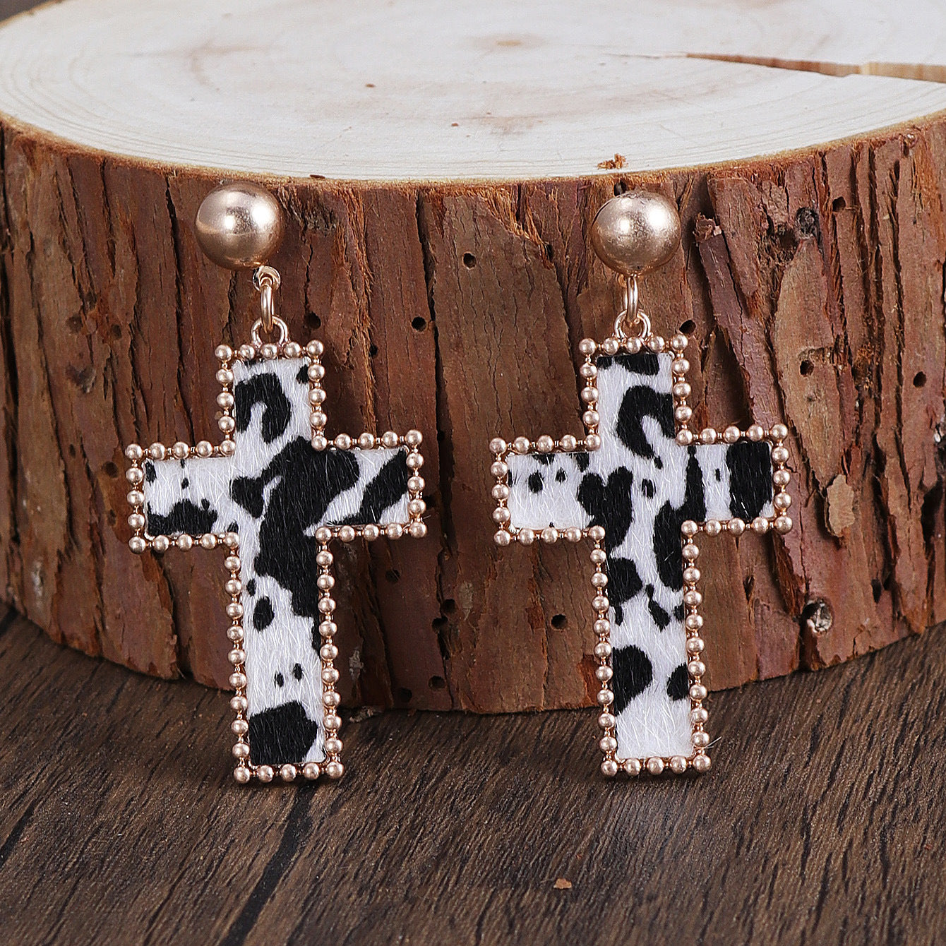 Wholesale Cross Fashion Personality Simple Versatile Earrings