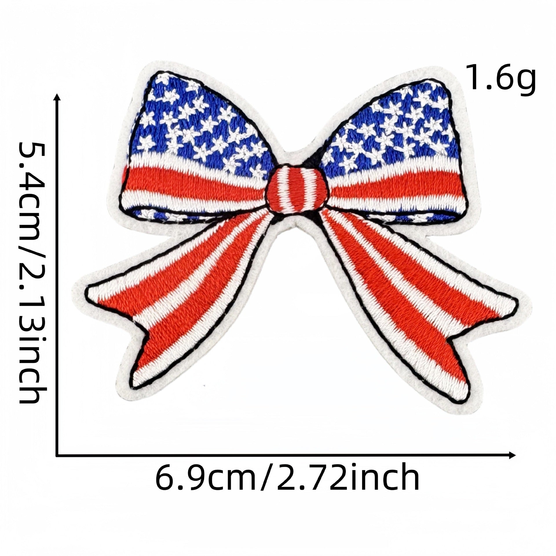 Wholesale Colorful Flag Independence Day Bow DIY patches
