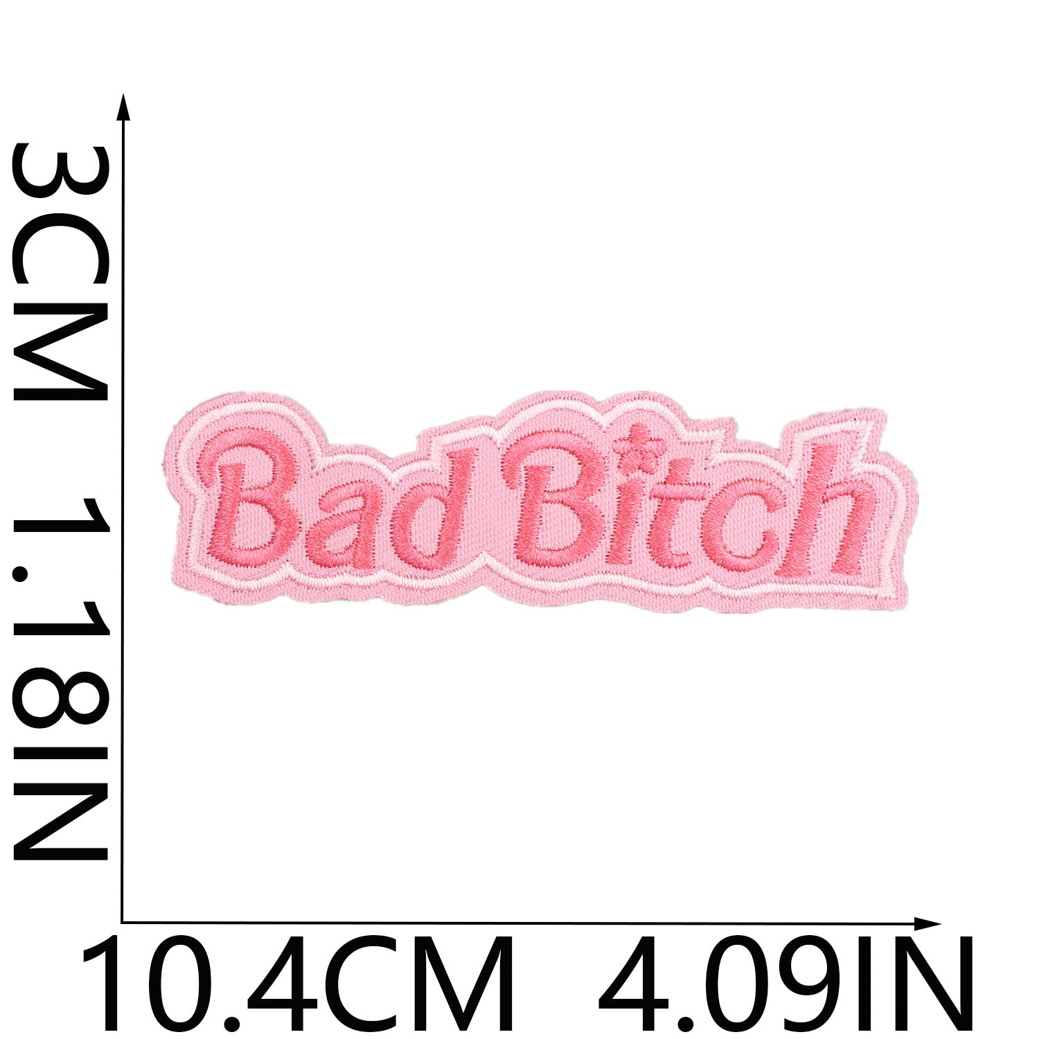 Wholesale Girl's Pink Decorative Embroidered Cloth Sticker