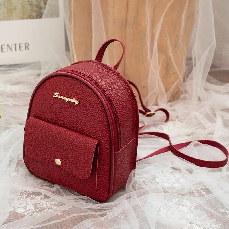 Wholesale PU Letter Logo Backpack