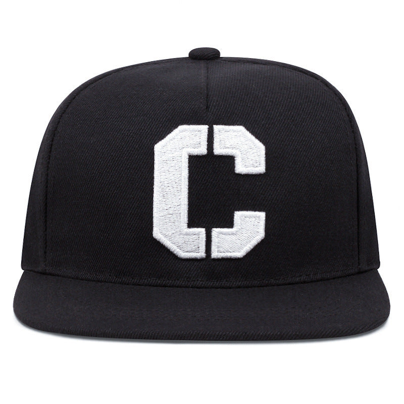 Wholesale Flat Street Embroidery Letter C Hip Hop Hat