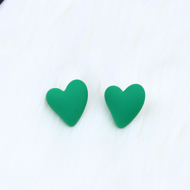 Wholesale Valentine's Day 18 Colors Small Heart Valentine's Day Acrylic Earrings