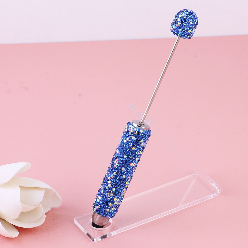 Wholesale  Live Hot Selling Color Touch Screen Pen Drill Pen Ceramic Mud Full Diamond Beaded Pen DIY Beaded Ballpoint Pen Heavy Industry Pen