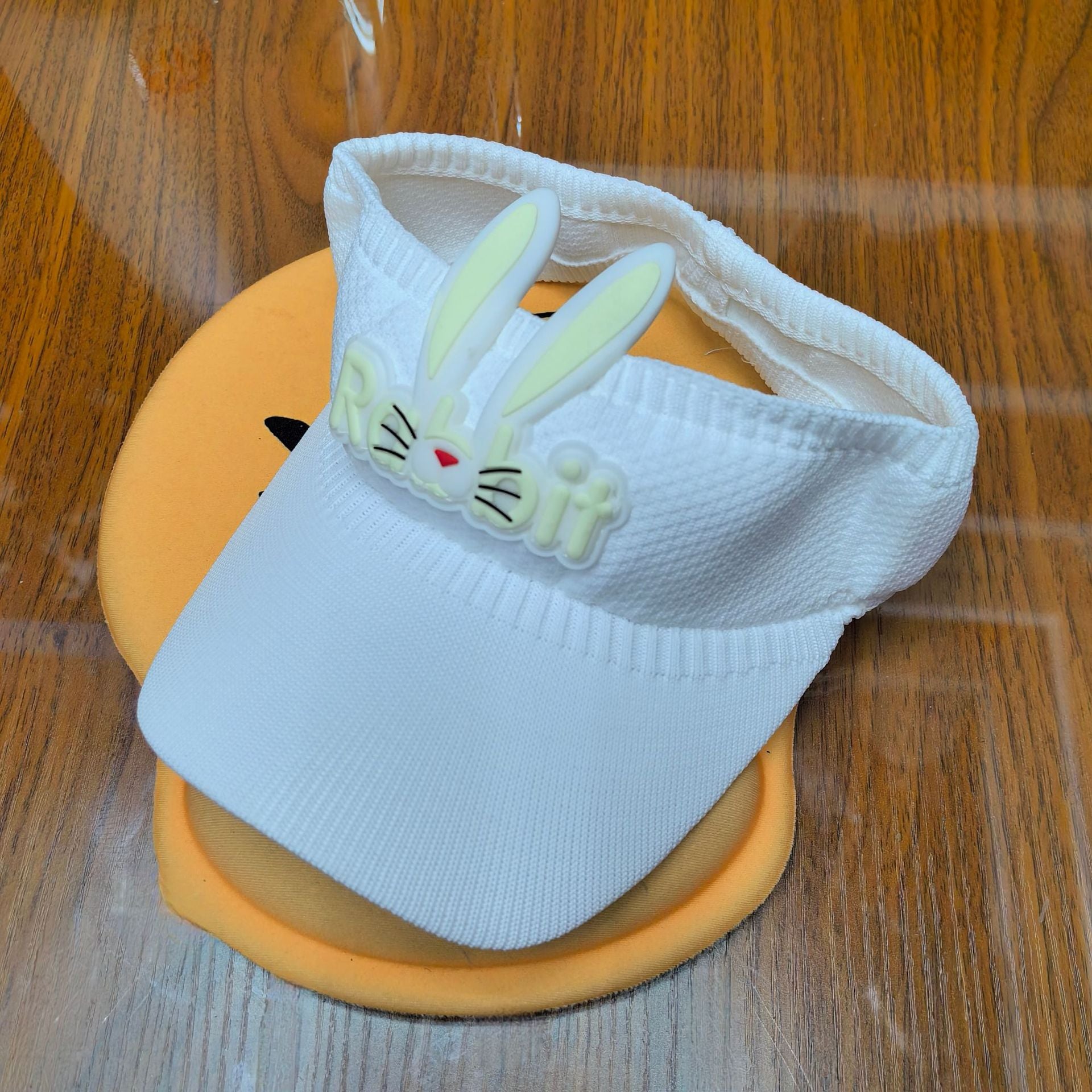Wholesale Children's Rabbit Ears Hollow Hat Sun Protection Shade Polyester Knitted Hat