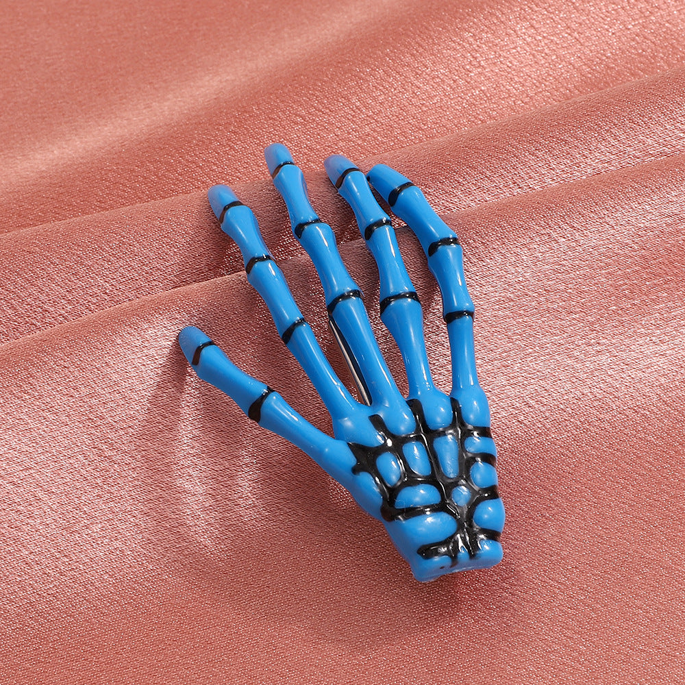 Wholesale Gothic Skeleton Hand Bone Acrylic Hair Clips