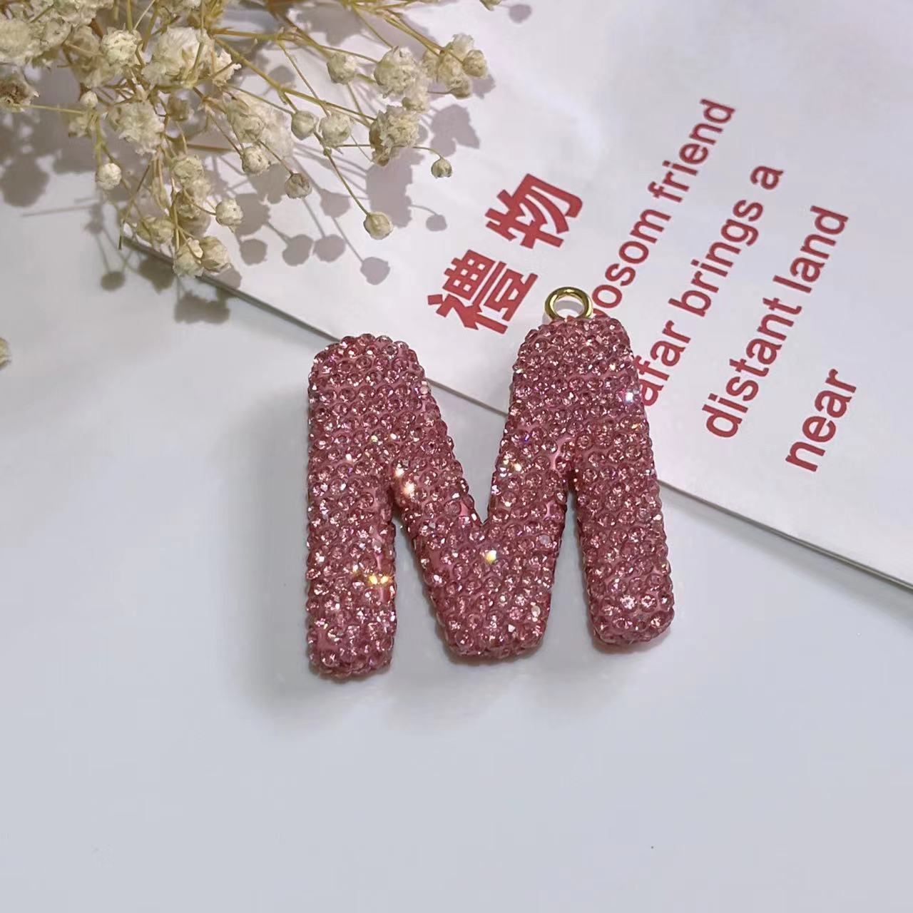 Wholesale Optional Color Letter Car Keychains
