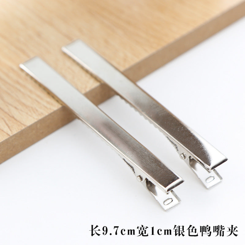 Wholesale 30pcs/pack Handmade Cream Glue DIY Word Clip Hairpin Material Package Accessories