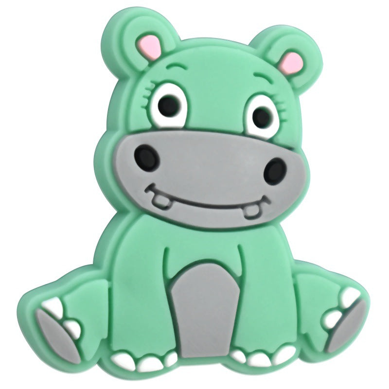 Wholesale Random 100pcs/pack  Cartoon Animal Series Soft Double-Sided Caramel Focal Beads