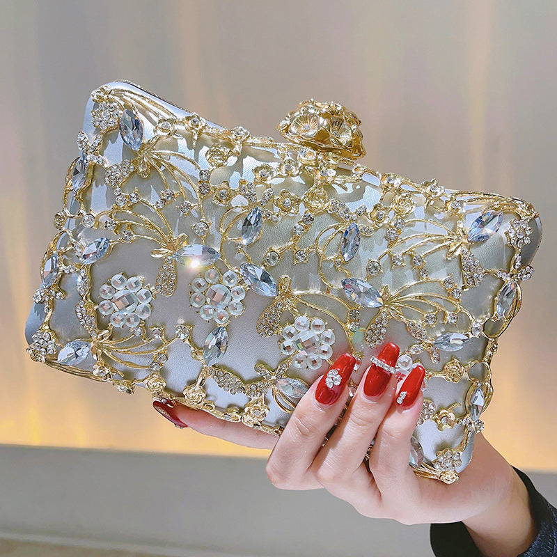Wholesale High-end Gold Luxury Banquet Clutch Bag