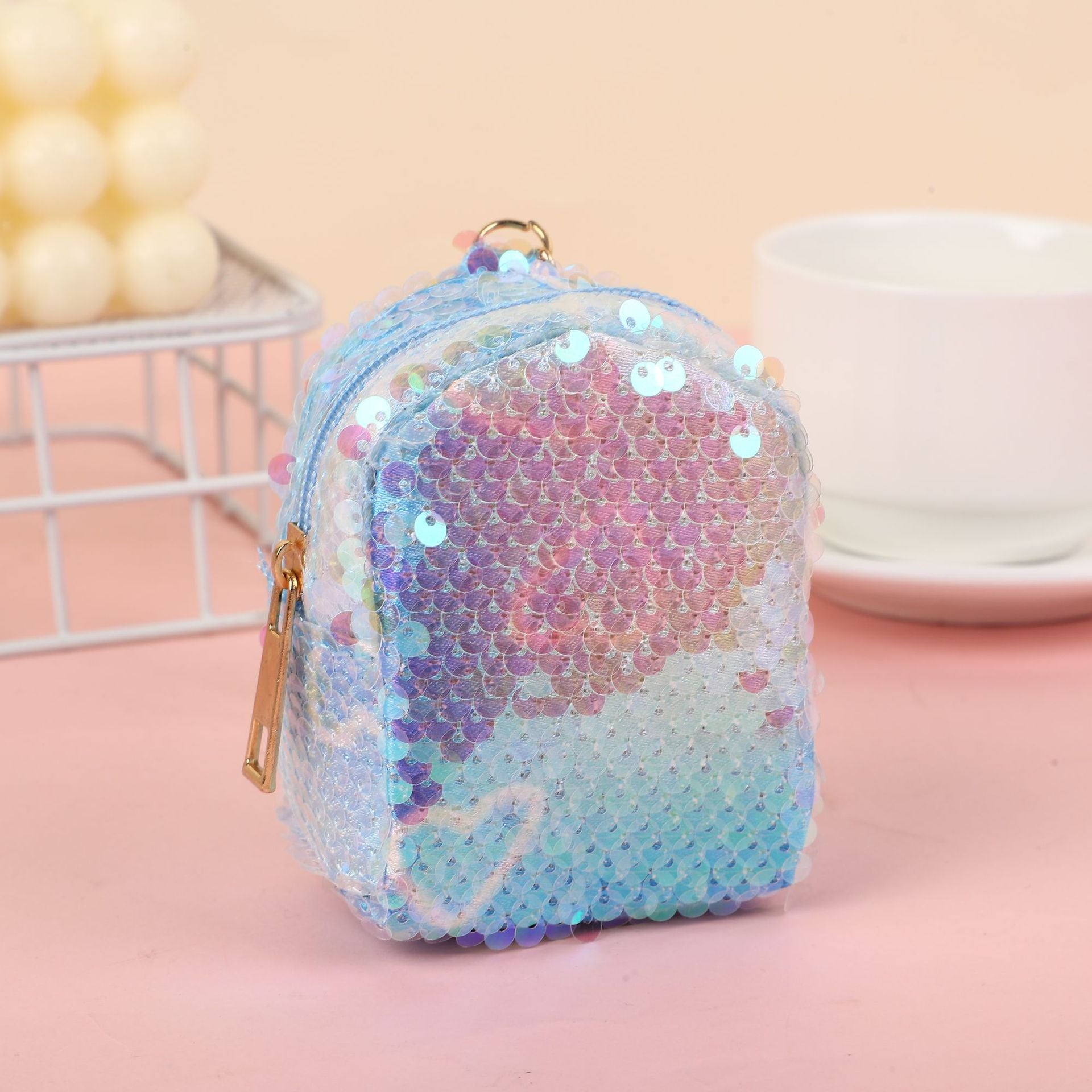 Wholesale Sequin Coin Purse Keychain
