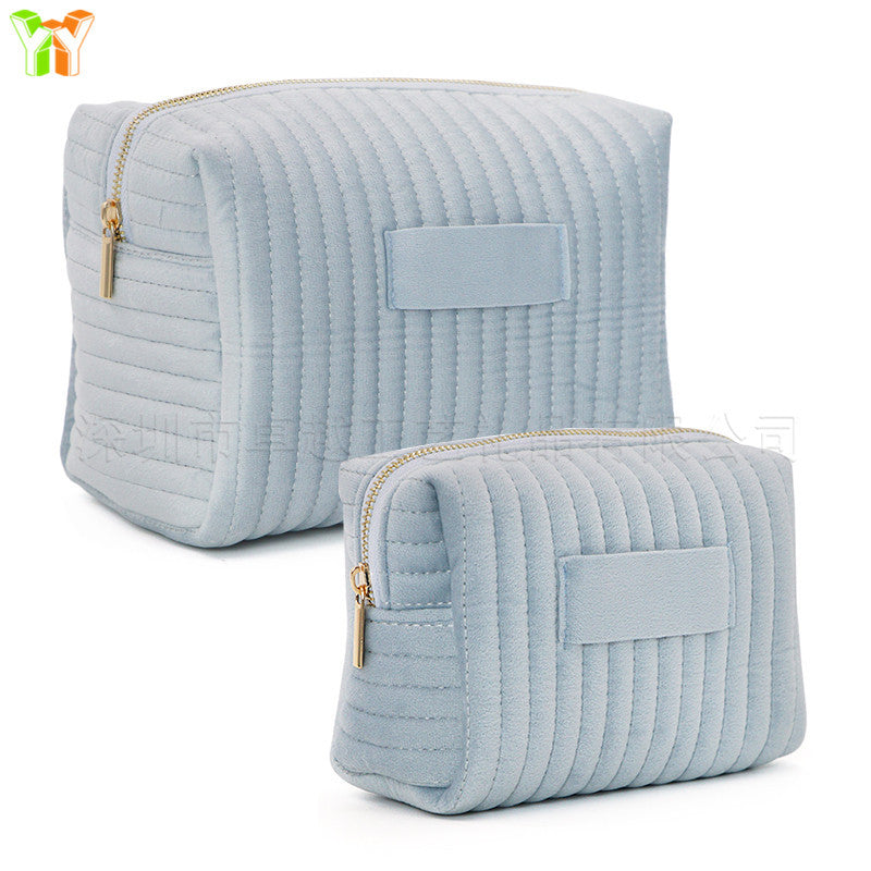 Wholesale Large Capacity Velvet Makeup Multifunctional Storage Bag