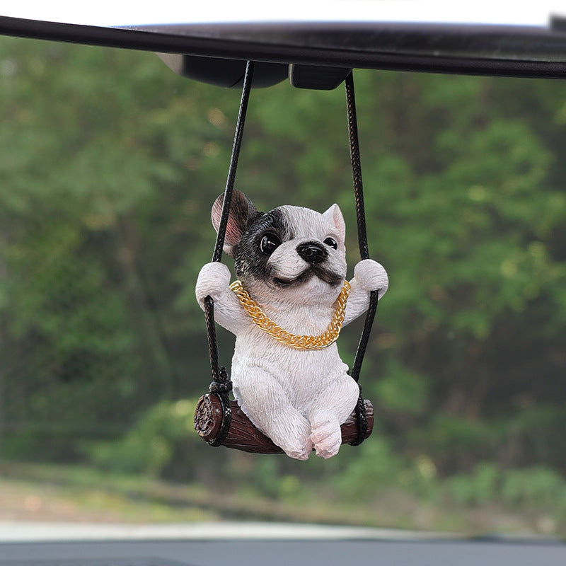 Wholesale Resin Puppy Car Pendant